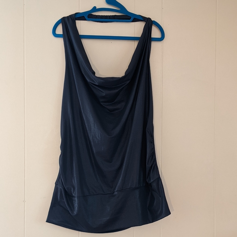 2/$20 NWOT Sexy Stretchy Metallic Black Torrid Club Mini Dress Tunic 1X
